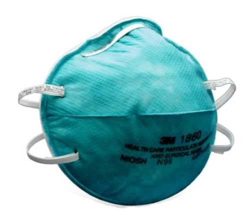 3M 1860 Mask N95 Surgical Respirator, Regular & Small | Vitality Medical