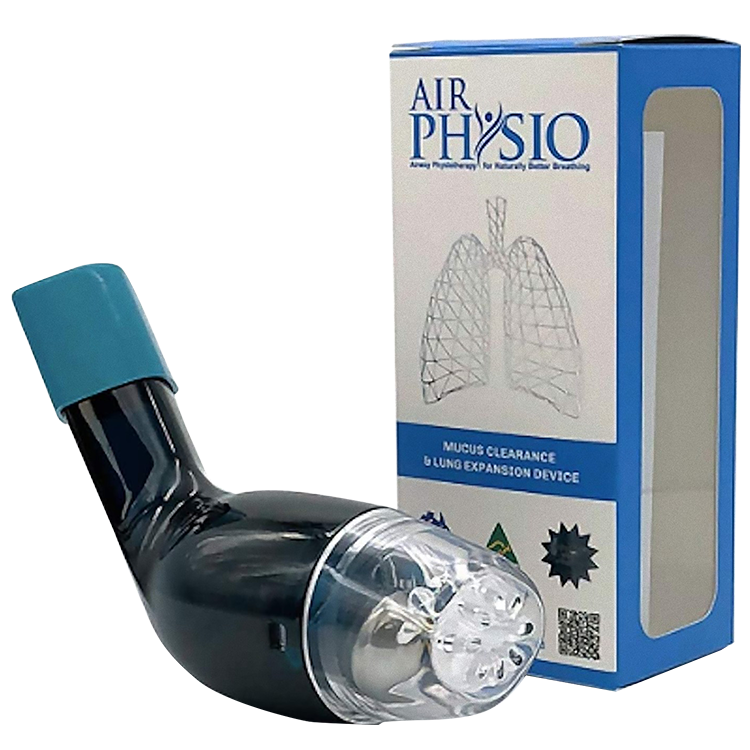 AirPhysio Dispositif naturel de dégagement du mucus et d'expansion  pulmonaire, appareil respiratoire, aide à la thérapie de nettoyage :  : Santé et Soins personnels