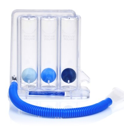 Triflo II Inspiratory Exerciser (Respiratory Therapy Incentive Spirometer)  - Each or Case | Teleflex Medical 8884717301 | Vitality Medical