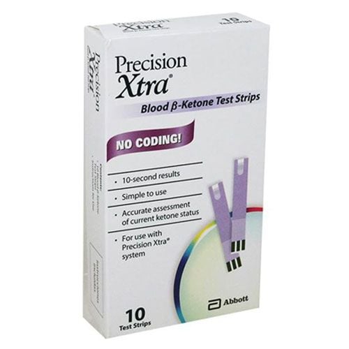 Precision Xtra Blood Ketone Test Strips Box or Case - Abbott Diabetes Care  7074535 | Vitality Medical