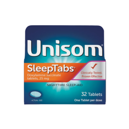 Unisom SleepTabs Nighttime Sleep-Aid | Doxylamine Succinate Tablets ...