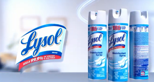 Lysol Disinfectant Spray Crisp Linen 19 Oz 74828 Vitality Medical 1645