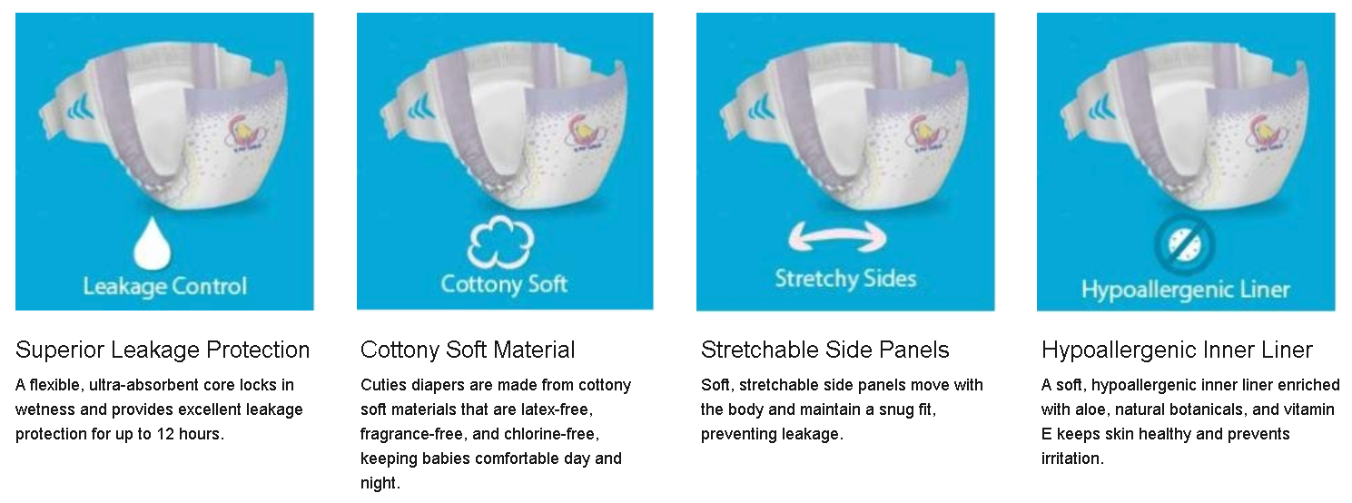 Cuties Diapers - Size 7, 41+ lbs (20-ct)-50102